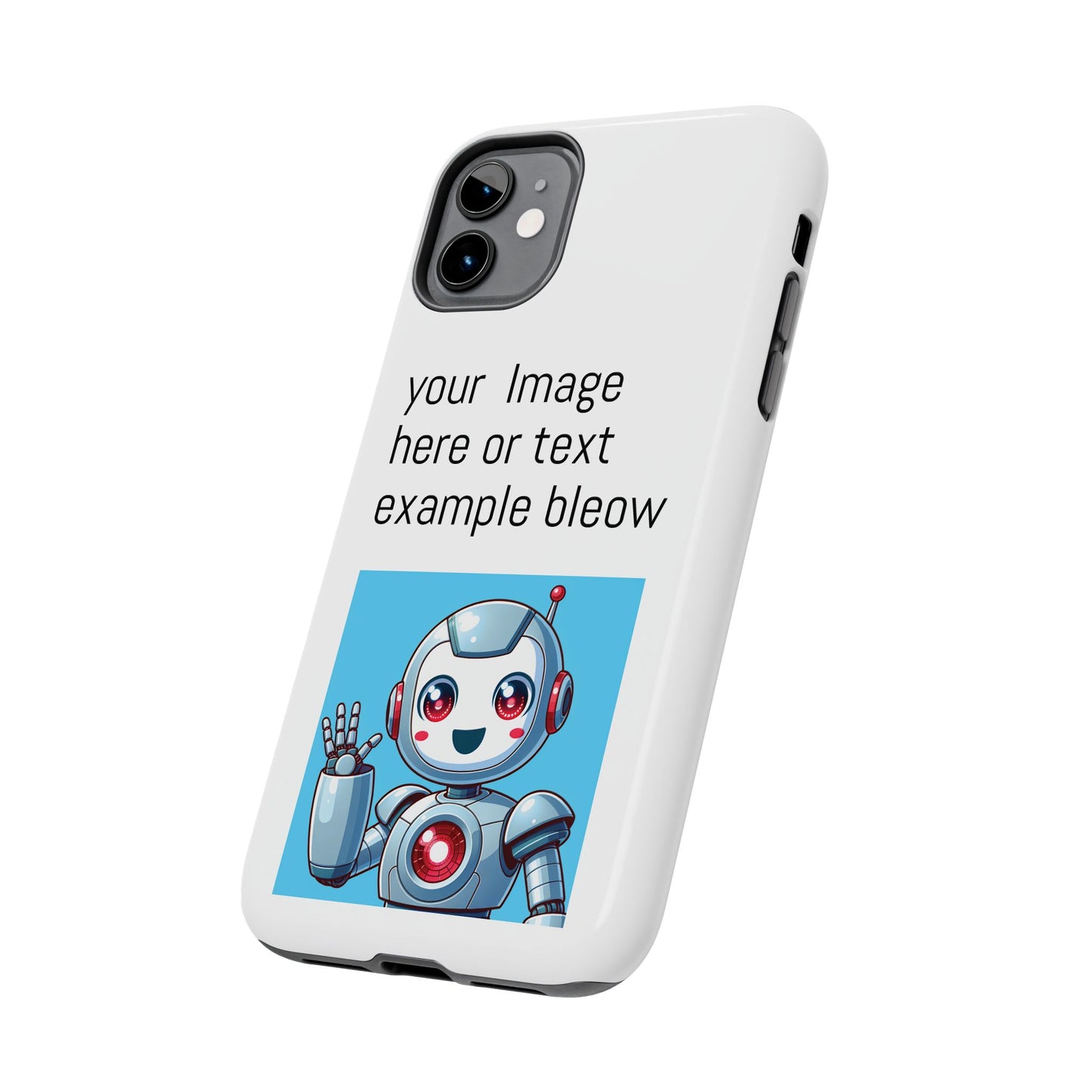 Customizable Robot Tough Phone Case - Durable & Fun Design