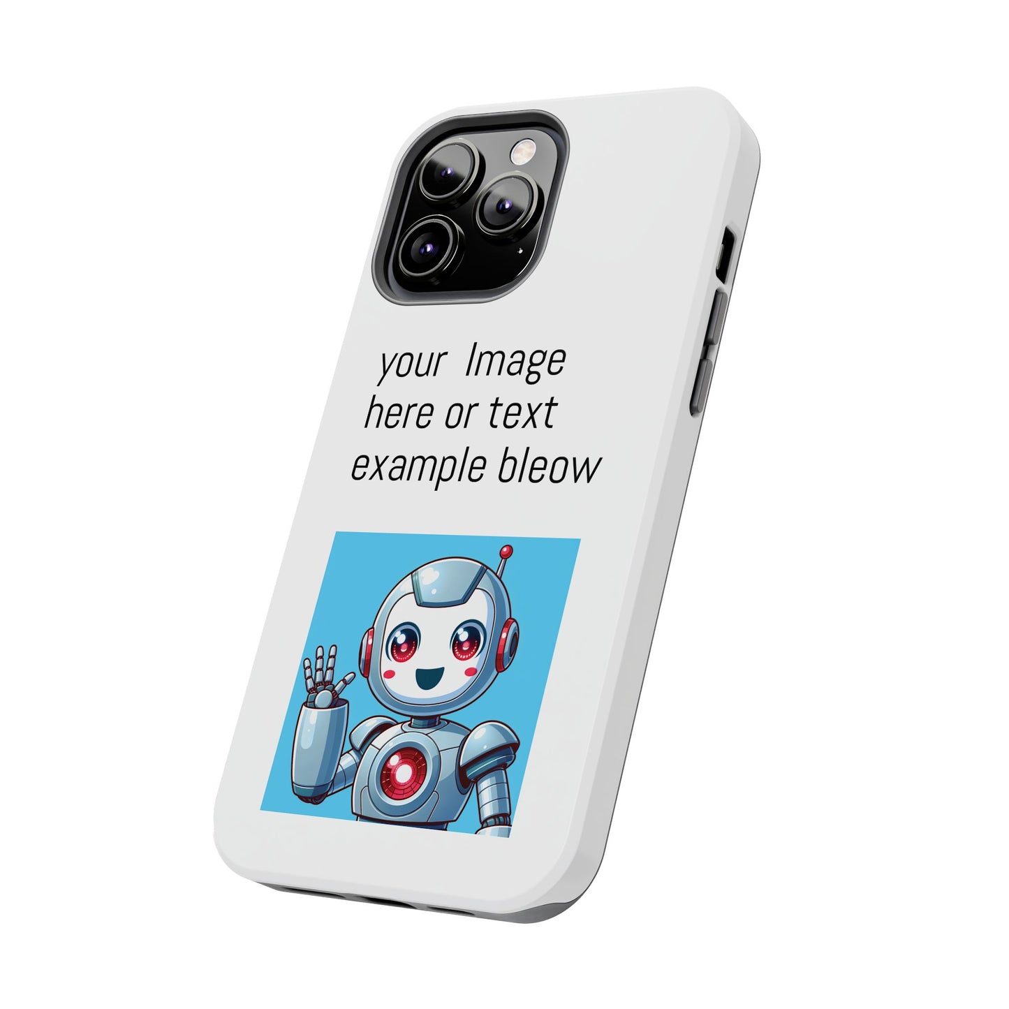 Customizable Robot Tough Phone Case - Durable & Fun Design