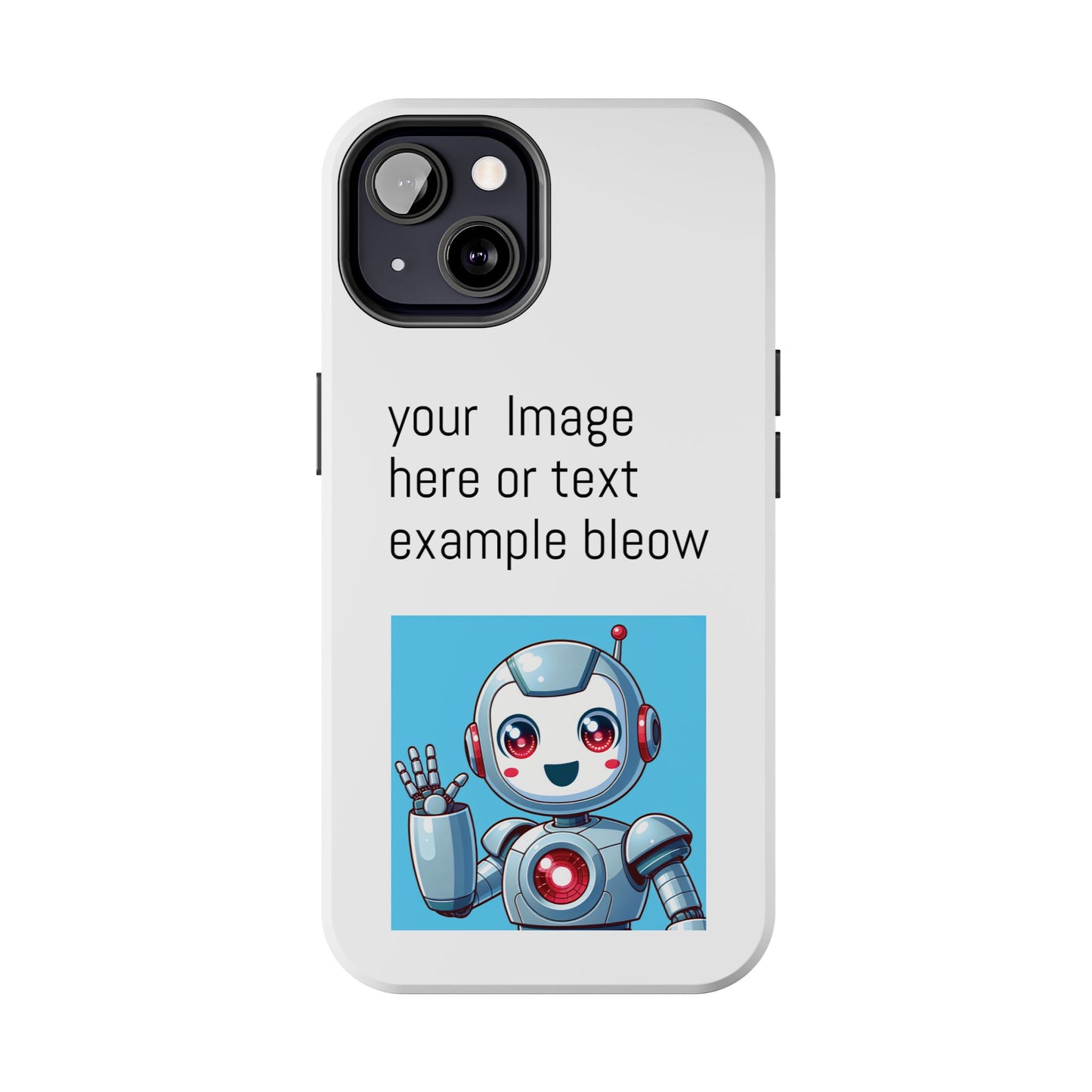 Customizable Robot Tough Phone Case - Durable & Fun Design