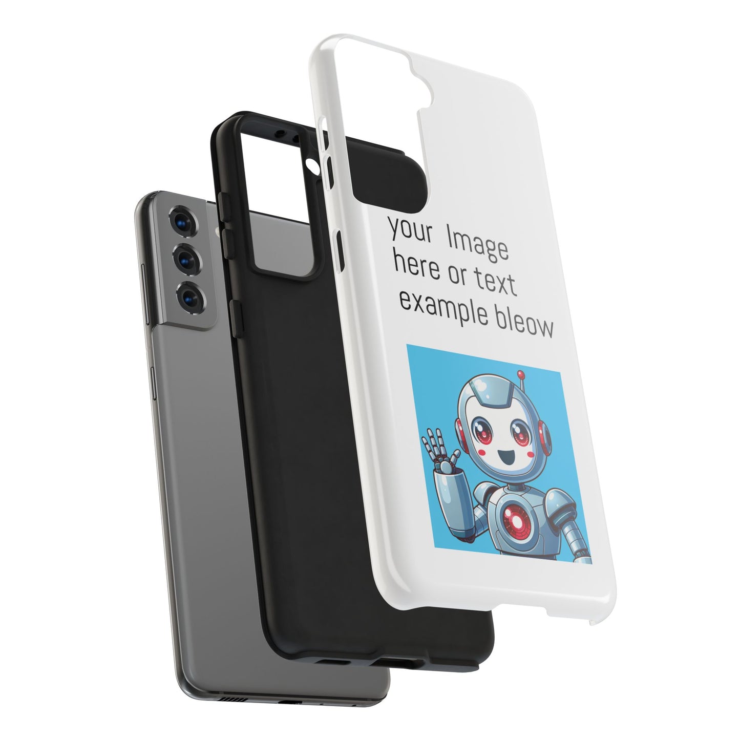 Customizable Robot Tough Phone Case - Durable & Fun Design