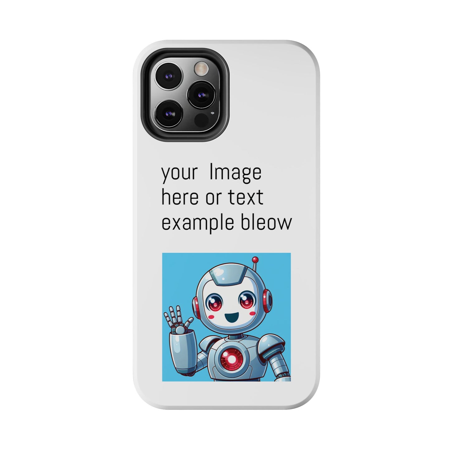 Customizable Robot Tough Phone Case - Durable & Fun Design