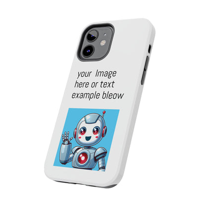 Customizable Robot Tough Phone Case - Durable & Fun Design