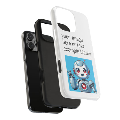 Customizable Robot Tough Phone Case - Durable & Fun Design