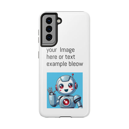 Customizable Robot Tough Phone Case - Durable & Fun Design