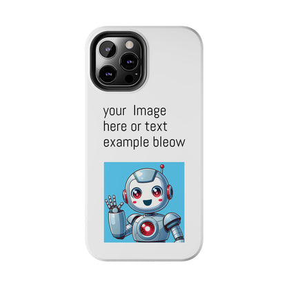Customizable Robot Tough Phone Case - Durable & Fun Design
