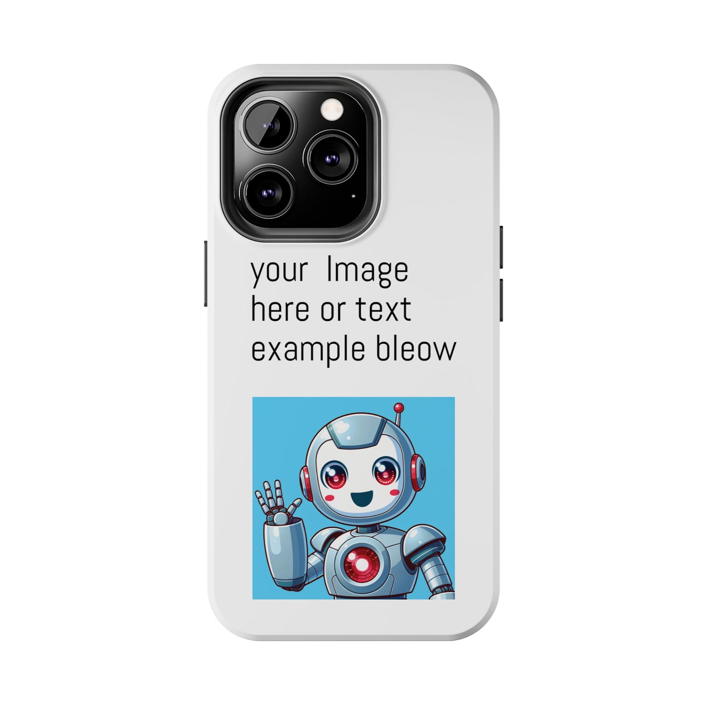 Customizable Robot Tough Phone Case - Durable & Fun Design