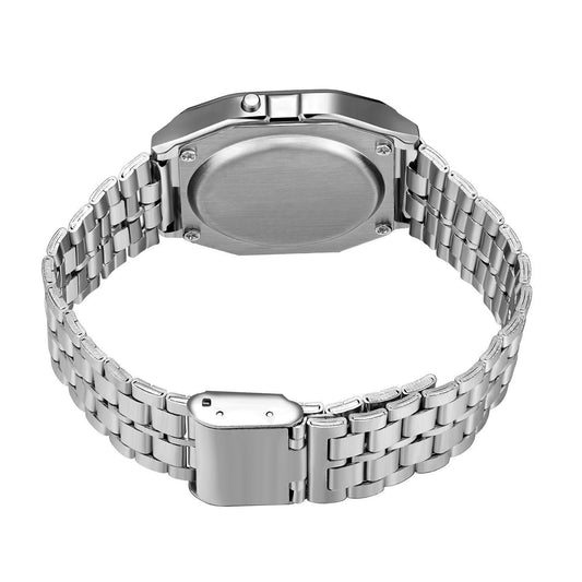 Steel Band Electronic Watch - WR F91W