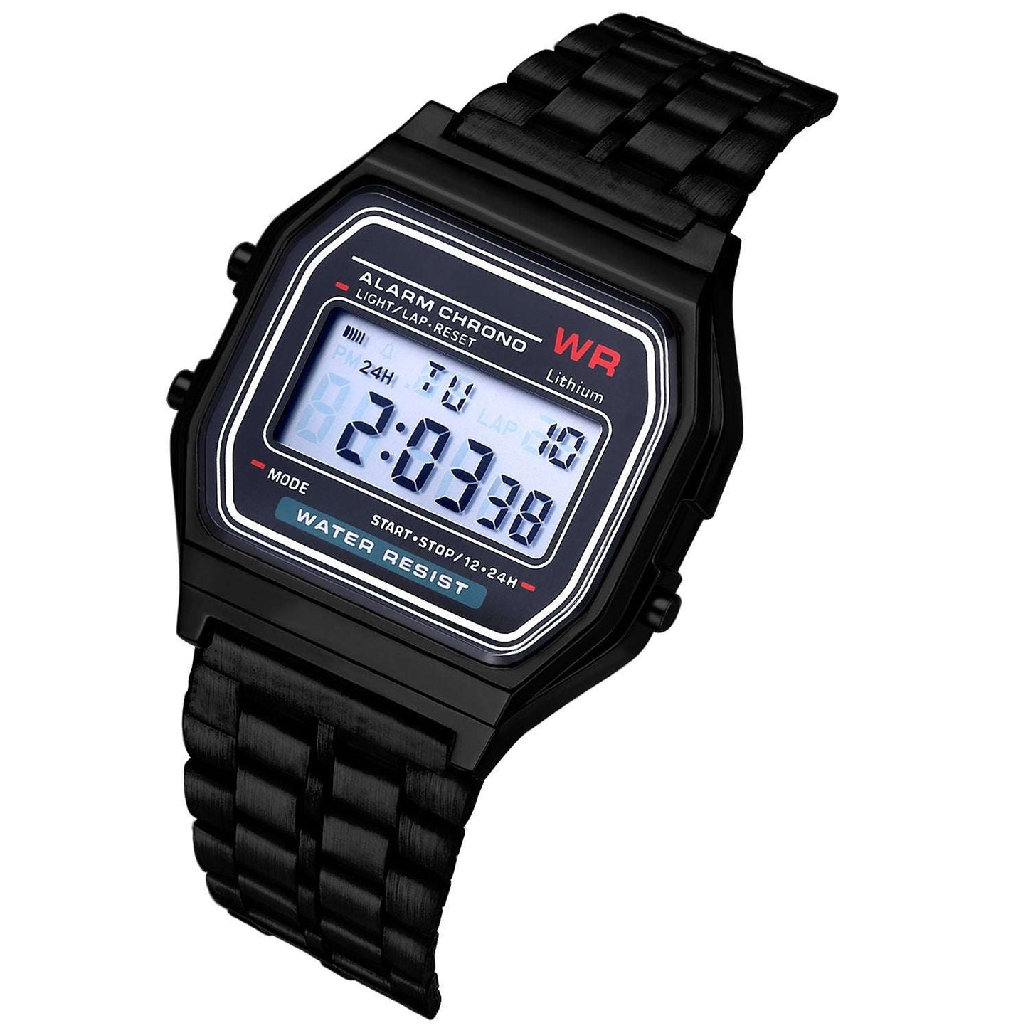 Steel Band Electronic Watch - WR F91W
