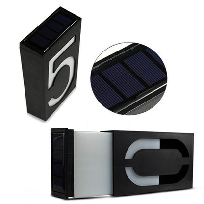 Solar Powered House Numbers - Upgrade your home's visibility and security