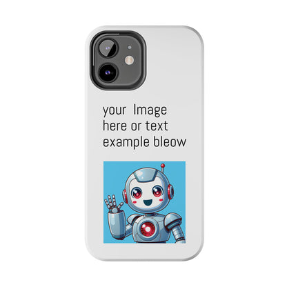 Customizable Robot Tough Phone Case - Durable & Fun Design