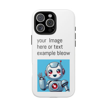 Customizable Robot Tough Phone Case - Durable & Fun Design