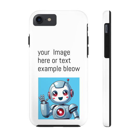 Customizable Robot Tough Phone Case - Durable & Fun Design