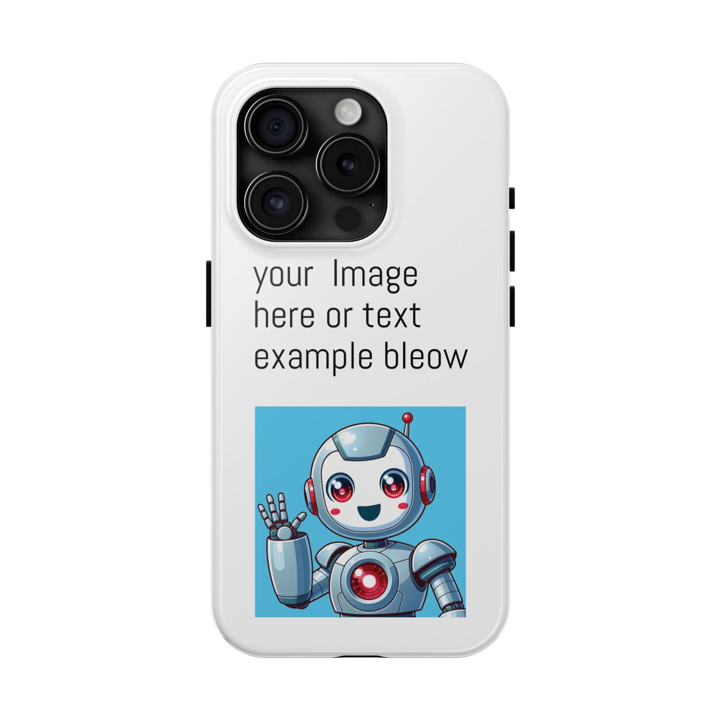 Customizable Robot Tough Phone Case - Durable & Fun Design