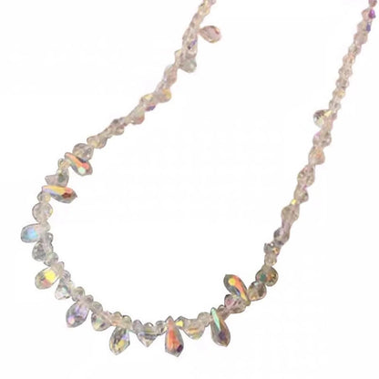 Colorfull Crystal Necklace Women's Simple Niche