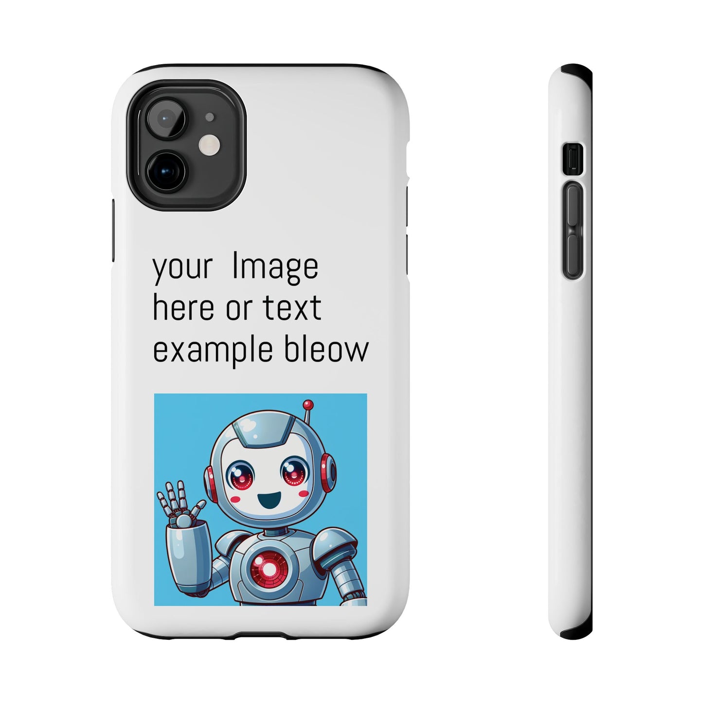 Customizable Robot Tough Phone Case - Durable & Fun Design