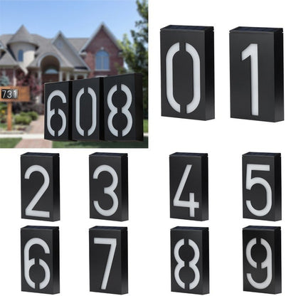 Solar Powered House Numbers - Upgrade your home's visibility and security