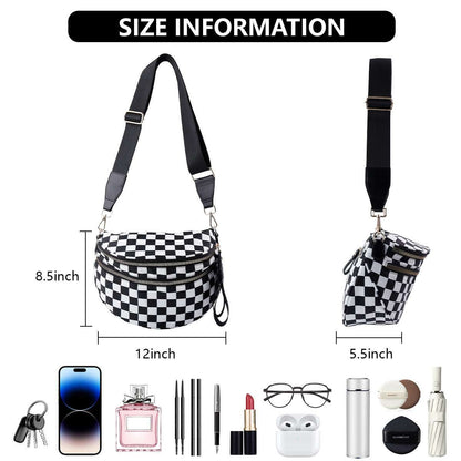 Fashionable All-match Oxford Cloth Large Capacity Waist Bag