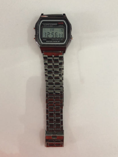 Steel Band Electronic Watch - WR F91W