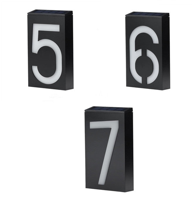 Solar Powered House Numbers - Upgrade your home's visibility and security